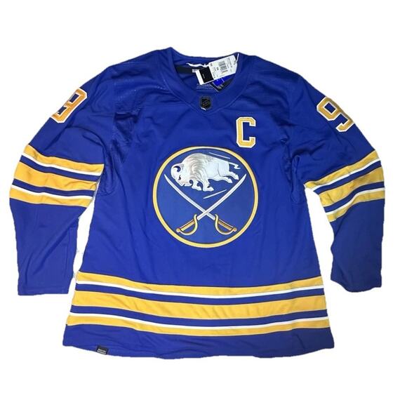 Adidas Jack Eichel Buffalo Sabres Jersey Blue Primegreen H56838 Size 56 $230 - Picture 11 of 13